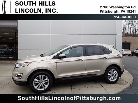 White Gold Metallic Ford Edge SEL AWD.  Click to enlarge.