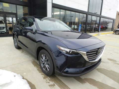 Deep Crystal Blue Mica Mazda CX-9 Touring AWD.  Click to enlarge.