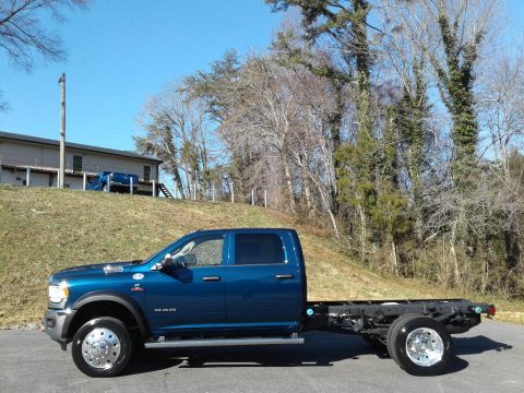 Patriot Blue Pearl Ram 4500 Tradesman Crew Cab 4x4 Chassis.  Click to enlarge.