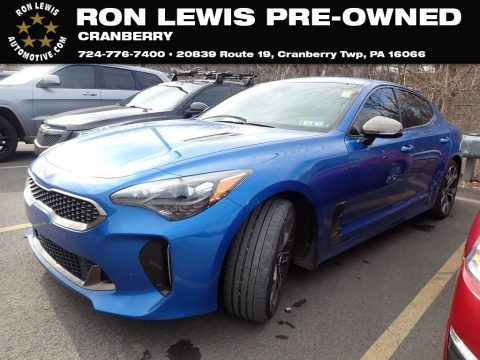 Micro Blue Pearl Kia Stinger GT AWD.  Click to enlarge.