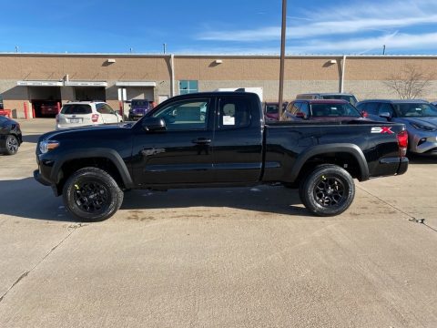 Midnight Black Metallic Toyota Tacoma SR Double Cab 4x4.  Click to enlarge.