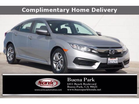 Lunar Silver Metallic Honda Civic LX Sedan.  Click to enlarge. Lunar Silver Metallic Honda Civic LX Sedan.  Click to enlarge.