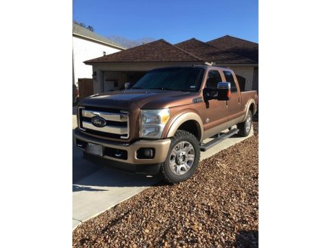 Golden Bronze Metallic Ford F250 Super Duty King Ranch Crew Cab 4x4.  Click to enlarge.