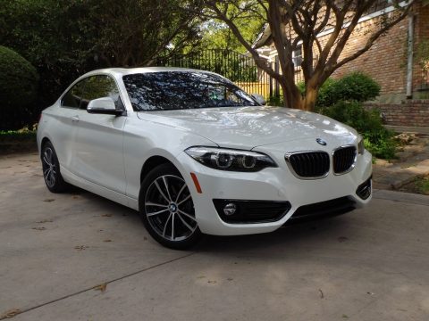 Alpine White BMW 2 Series 230i Coupe.  Click to enlarge.