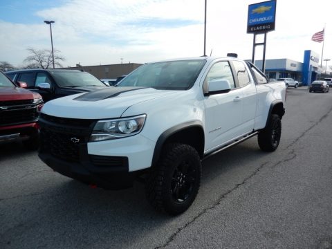 Summit White Chevrolet Colorado Z71 Extended Cab 4x4.  Click to enlarge.