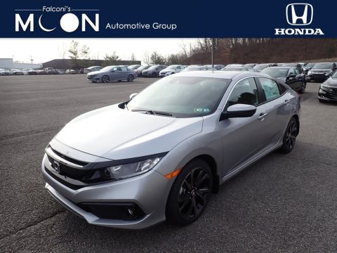 Lunar Silver Metallic Honda Civic Sport Sedan.  Click to enlarge.