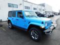 Front 3/4 View of 2021 Jeep Wrangler Unlimited Sahara 4x4 #3