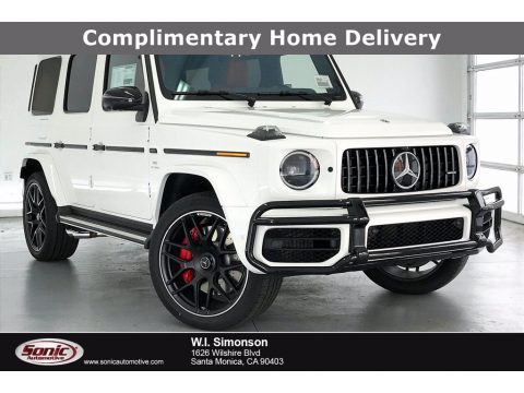 Polar White Mercedes-Benz G 63 AMG.  Click to enlarge.