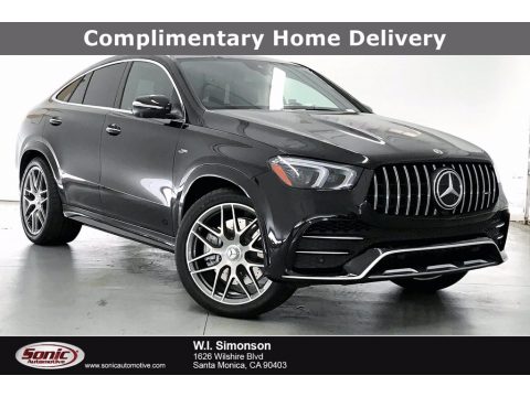 Obsidian Black Metallic Mercedes-Benz GLE 53 AMG 4Matic Coupe.  Click to enlarge.