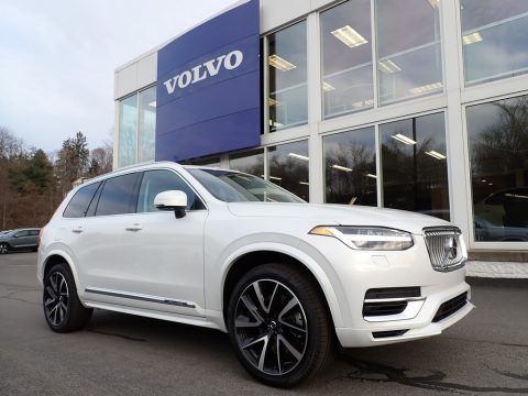 Crystal White Metallic Volvo XC90 T8 eAWD Inscription Plug-in Hybrid.  Click to enlarge.