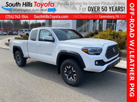 Super White Toyota Tacoma TRD Off Road Access Cab 4x4.  Click to enlarge.
