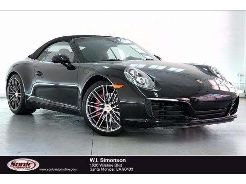 Black Porsche 911 Carrera S Cabriolet.  Click to enlarge.