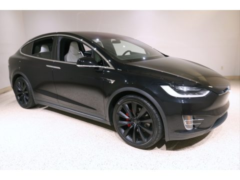 Solid Black Tesla Model X P100D.  Click to enlarge.