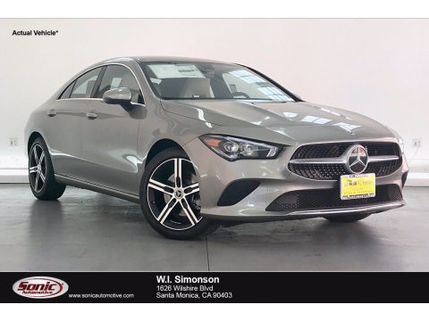 Mojave Silver Metallic Mercedes-Benz CLA 250 Coupe.  Click to enlarge.