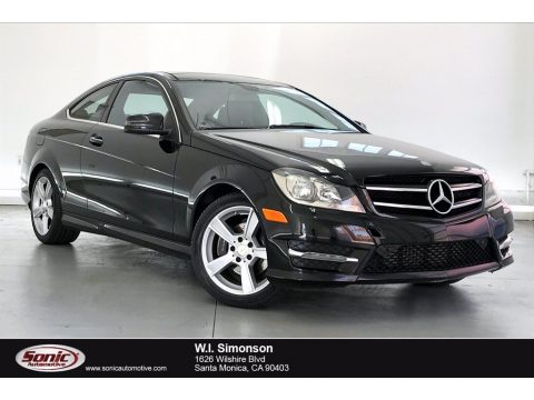 Black Mercedes-Benz C 250 Coupe.  Click to enlarge.
