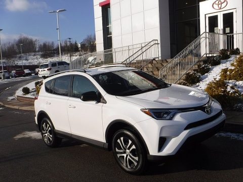 Super White Toyota RAV4 LE AWD.  Click to enlarge.