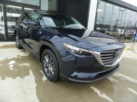 Deep Crystal Blue Mica Mazda CX-9 Touring AWD.  Click to enlarge.