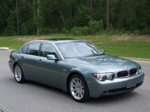 Slate Green Metallic BMW 7 Series 745Li Sedan.  Click to enlarge.