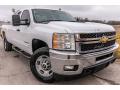 Front 3/4 View of 2011 Chevrolet Silverado 3500HD LT Extended Cab 4x4 #1