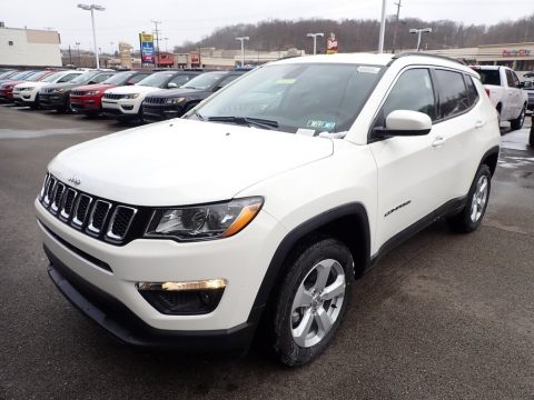 White Jeep Compass Latitude 4x4.  Click to enlarge.