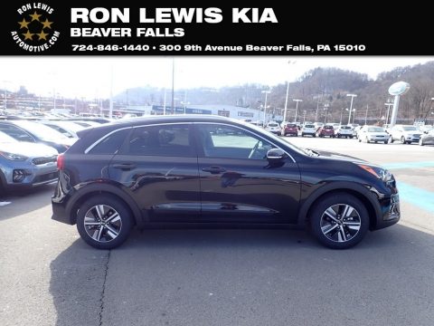 Aurora Black Pearl Kia Niro EX Hybrid.  Click to enlarge.