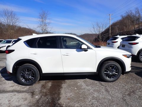 Snowflake White Pearl Mica Mazda CX-5 Touring AWD.  Click to enlarge. Snowflake White Pearl Mica Mazda CX-5 Touring AWD.  Click to enlarge.