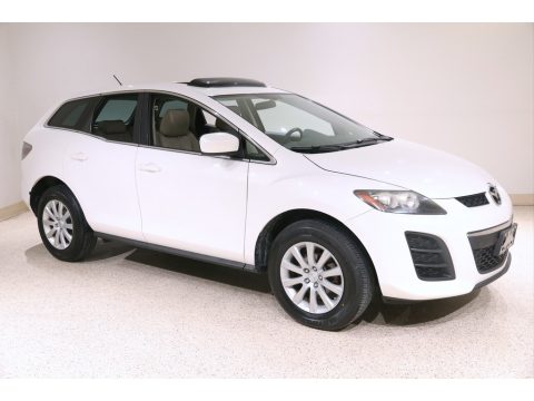Crystal White Pearl Mica Mazda CX-7 i Sport.  Click to enlarge.