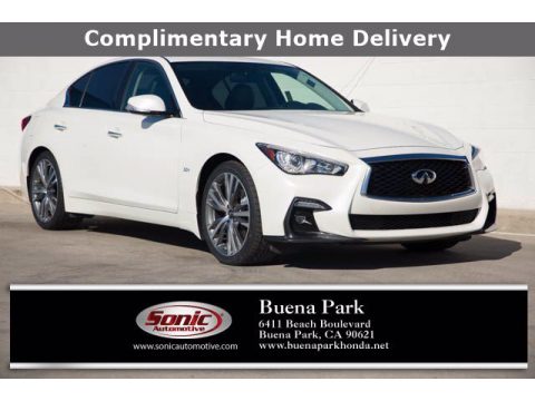 Majestic White Infiniti Q50 3.0t.  Click to enlarge.