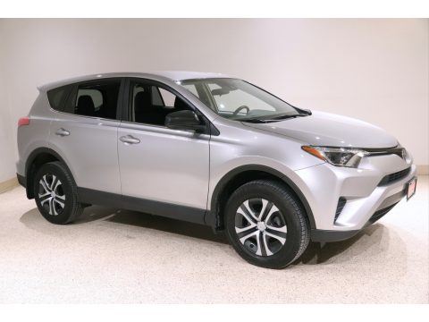 Silver Sky Metallic Toyota RAV4 LE.  Click to enlarge.