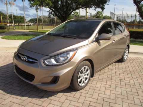 Mocha Bronze Hyundai Accent GS 5 Door.  Click to enlarge.