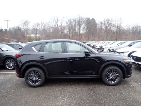 Jet Black Mica Mazda CX-5 Sport AWD.  Click to enlarge.