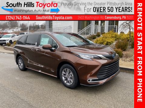 Sunset Bronze Mica Toyota Sienna XLE AWD Hybrid.  Click to enlarge.