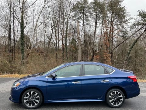 Deep Blue Pearl Nissan Sentra SR Turbo.  Click to enlarge.