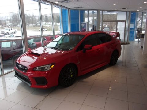 Pure Red Subaru WRX STI Limited.  Click to enlarge.