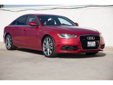 Garnet Red Pearl Effect Audi A6 3.0T quattro Sedan.  Click to enlarge.