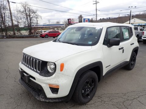 Alpine White Jeep Renegade Sport.  Click to enlarge.