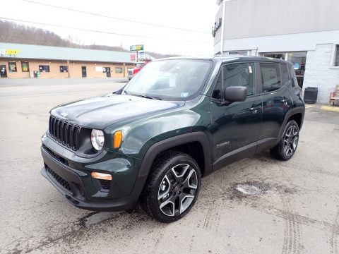 TechnoGreen Metallic Jeep Renegade Jeepster 4x4.  Click to enlarge.