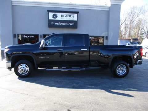 Black Chevrolet Silverado 3500HD LTZ Crew Cab 4x4.  Click to enlarge.