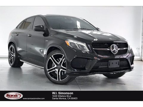Black Mercedes-Benz GLE 43 AMG 4Matic Coupe.  Click to enlarge.