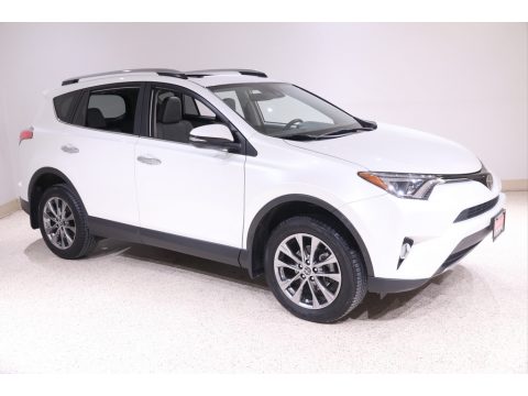 Blizzard White Pearl Toyota RAV4 Limited AWD.  Click to enlarge.