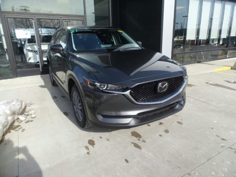 Machine Gray Metallic Mazda CX-5 Touring AWD.  Click to enlarge.