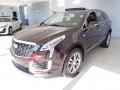 Front 3/4 View of 2021 Cadillac XT5 Premium Luxury AWD #8
