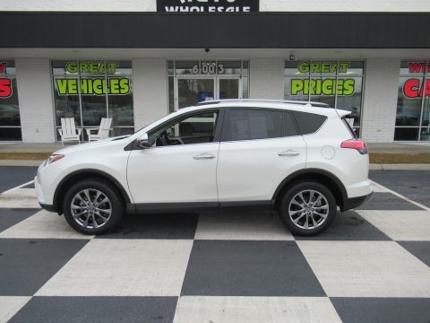 Blizzard Pearl White Toyota RAV4 Limited.  Click to enlarge.
