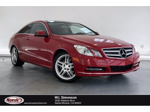 Mars Red Mercedes-Benz E 350 Coupe.  Click to enlarge.