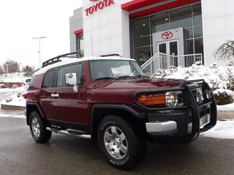Brick Red Toyota FJ Cruiser 4WD.  Click to enlarge.