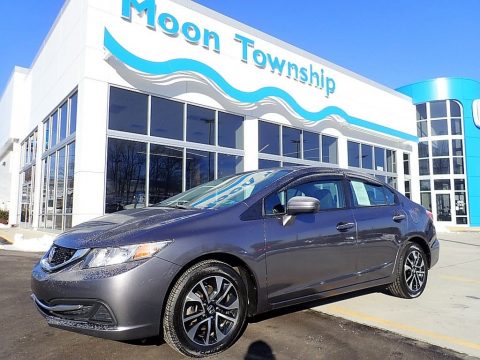 Modern Steel Metallic Honda Civic EX Sedan.  Click to enlarge.