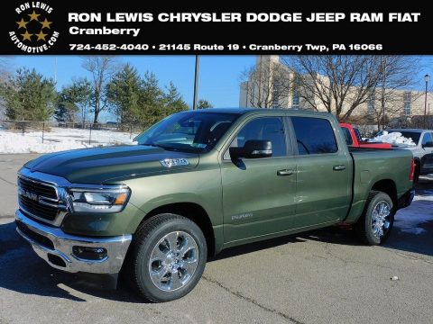 Olive Green Pearl Ram 1500 Big Horn Crew Cab 4x4.  Click to enlarge.