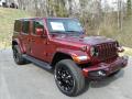 Front 3/4 View of 2021 Jeep Wrangler Unlimited Sahara High Altitude 4x4 #4