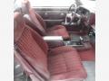  1987 Chevrolet El Camino Maroon Interior #4