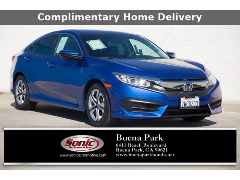 Aegean Blue Metallic Honda Civic LX Sedan.  Click to enlarge.